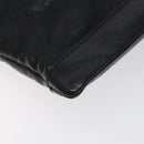 BALENCIAGA Clip L Clutch Bag Leather Black Silver 273023 Auth bs26675-14