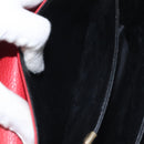 BALENCIAGA Shoulder Bag Leather Vintage Red Gold Auth bs26676-22