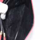 BALENCIAGA Shoulder Bag Leather Vintage Red Gold Auth bs26676-23