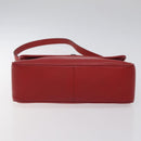 BALENCIAGA Shoulder Bag Leather Vintage Red Gold Auth bs26676-9