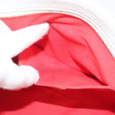 Christian Louboutin Clutch Bag Rubiposh Leather White Gold 1175134 Auth bs26678-20