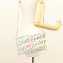 Christian Louboutin Clutch Bag Rubiposh Leather White Gold 1175134 Auth bs26678-21