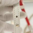 Christian Louboutin Clutch Bag Rubiposh Leather White Gold 1175134 Auth bs26678-8