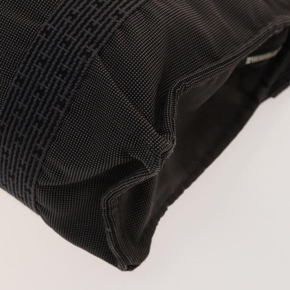 HERMES Her Line A Dos MM Backpack Canvas Gray Silver Auth bs26679