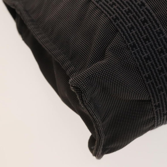 HERMES Her Line A Dos MM Backpack Canvas Gray Silver Auth bs26679