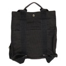 HERMES Her Line A Dos MM Backpack Canvas Gray Silver Auth bs26679-2