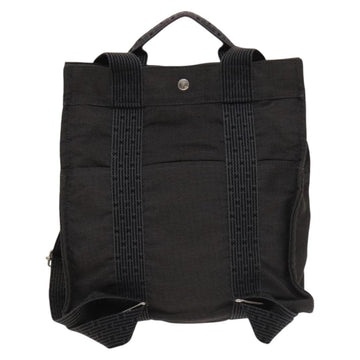 HERMES Her Line A Dos MM Backpack Canvas Gray Silver Auth bs26679 - 0