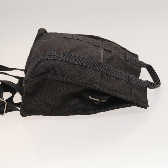 HERMES Her Line A Dos MM Backpack Canvas Gray Silver Auth bs26679