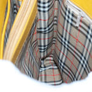 Burberrys Hand Bag Leather Yellow Gold Auth bs26688-19