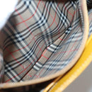 Burberrys Hand Bag Leather Yellow Gold Auth bs26688-20