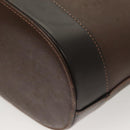 BURBERRY Tote Bag Leather Brown Gold Auth bs26689-16