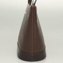 BURBERRY Tote Bag Leather Brown Gold Auth bs26689-3