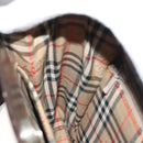 BURBERRY Nova Check Shoulder Bag Leather Brown Silver Auth bs26690-19