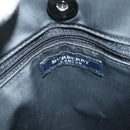 BURBERRY Nova Check Hand Bag Nylon Pink Silver Auth bs26692-9