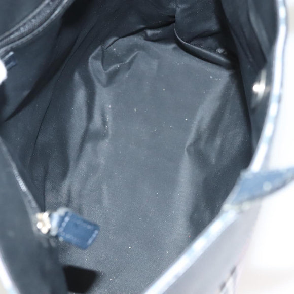 BURBERRY Nova Check Hand Bag Nylon Pink Silver Auth bs26692