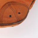 BURBERRY Blue Label Boston Bag Canvas Leather Orange Auth bs26695-15