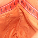 BURBERRY Blue Label Boston Bag Canvas Leather Orange Auth bs26695-17
