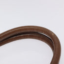 BURBERRY Blue Label Boston Bag Canvas Leather Orange Auth bs26695-8