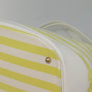 BURBERRY Blue Label Chain Tote Bag Coated Canvas Light Yellow Auth bs26698-10