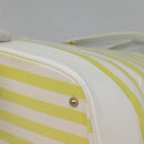 BURBERRY Blue Label Chain Tote Bag Coated Canvas Light Yellow Auth bs26698-12