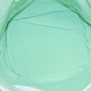 BURBERRY Blue Label Chain Tote Bag Coated Canvas Light Yellow Auth bs26698-15