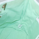 BURBERRY Blue Label Chain Tote Bag Coated Canvas Light Yellow Auth bs26698-16