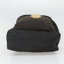 VERSACE Medusa Shoulder Bag Nylon Leather Black Gold Auth bs26702-5