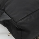 VERSACE Medusa Shoulder Bag Nylon Leather Black Gold Auth bs26702-18