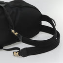 VERSACE Medusa Shoulder Bag Nylon Leather Black Gold Auth bs26702-9