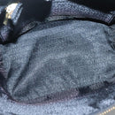 VERSACE Vanity Bag Leather Black Gold Auth bs26703-12