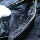 VERSACE Vanity Bag Leather Black Gold Auth bs26703-19