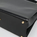 Gianni Versace Hand Bag Leather Black Gold Auth bs26704-15