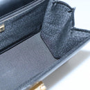 Gianni Versace Hand Bag Leather Black Gold Auth bs26704-18