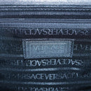 VERSACE Vanity Bag Enamel Black Gold Auth bs26705-15