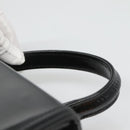 VERSACE Vanity Bag Enamel Black Gold Auth bs26705-8