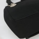 VERSACE Hand Bag Satin Black Silver Auth bs26706-13