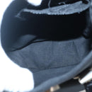 VERSACE Hand Bag Satin Black Silver Auth bs26706-15