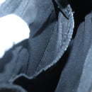 VERSACE Hand Bag Satin Black Silver Auth bs26706-18