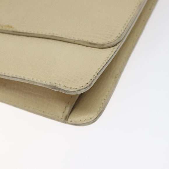 LOEWE Barcelona Hand Bag Leather 2way Beige Auth bs26715