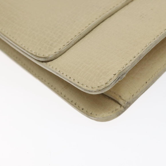 LOEWE Barcelona Hand Bag Leather 2way Beige Auth bs26715