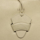 LOEWE Barcelona Hand Bag Leather 2way Beige Auth bs26715-18
