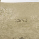LOEWE Barcelona Hand Bag Leather 2way Beige Auth bs26715-19
