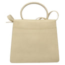 LOEWE Barcelona Hand Bag Leather 2way Beige Auth bs26715-2