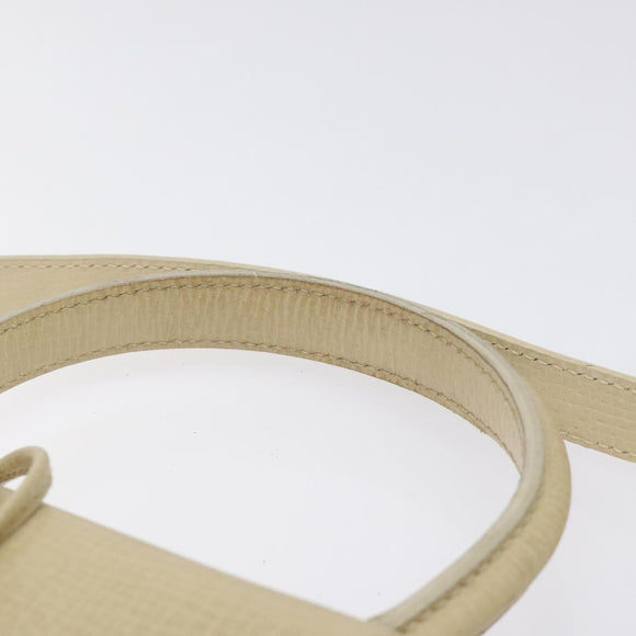 LOEWE Barcelona Hand Bag Leather 2way Beige Auth bs26715