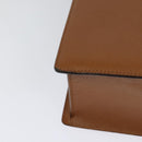 BVLGARI Shoulder Bag Leather Brown Silver Auth bs26717-15