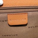 BVLGARI Shoulder Bag Leather Brown Silver Auth bs26717-17
