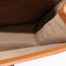 BVLGARI Shoulder Bag Leather Brown Silver Auth bs26717-18