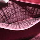 CARTIER Must Line Tote Bag Leather Bordeaux Gold Auth bs26721-11