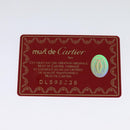 CARTIER Must Line Tote Bag Leather Bordeaux Gold Auth bs26721-20