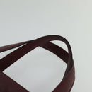 CARTIER Must Line Tote Bag Leather Bordeaux Gold Auth bs26721-8